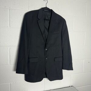 Lauren Ralph Lauren Mens Black 100% Wool Two Button Blazer Jacket 40L Canada